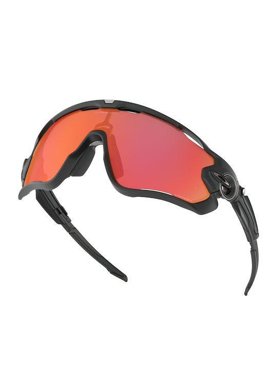 Oakley Jawbreaker Men's Sunglasses with Black Plastic Frame and Orange Lens OO9290-48
