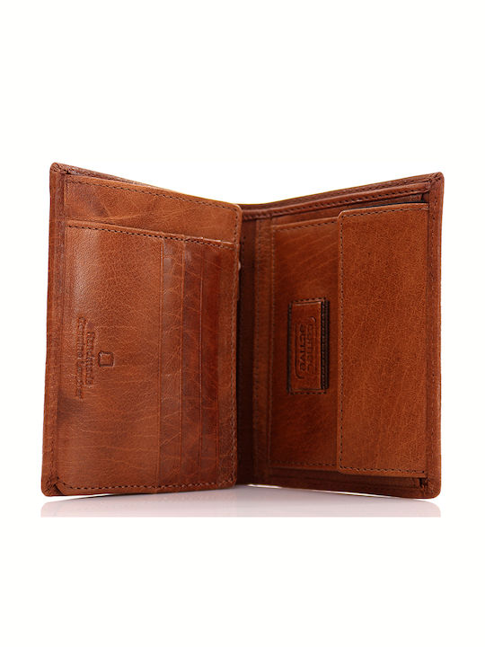 Panama Leather Men's Wallet Classic Cognac