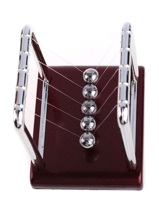 Out of the Blue Newton's Cradle Office Decor Accessory for Desk Decoration Made of Metal 12x12x15cm in Silver Color