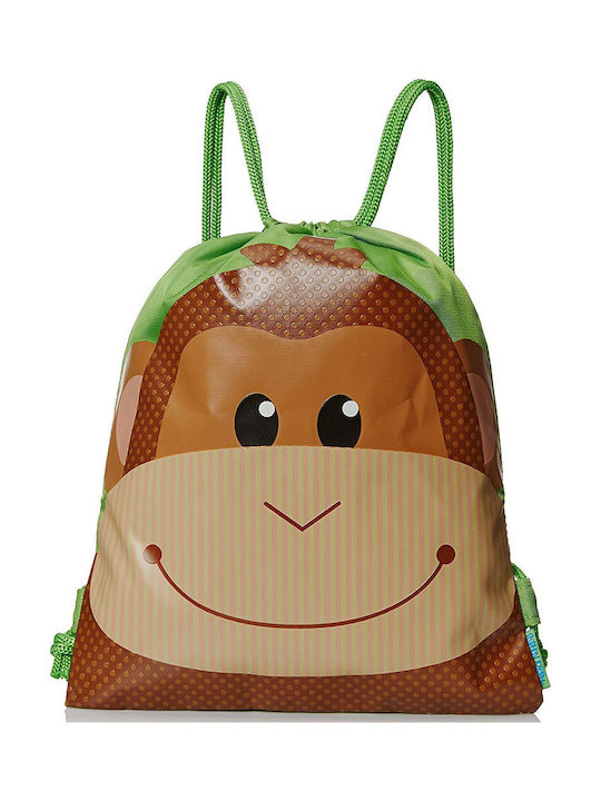 Stephen Joseph Monkey Kinder Rucksack Beuteltasche Grün