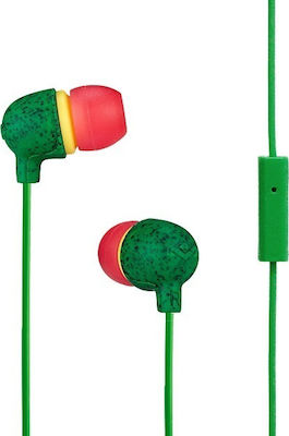 The House Of Marley Little Bird (Mic) In-ear Handsfree with 3.5mm Connector Green