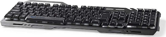 Nedis GKBD200BKUS Gaming Πληκτρολόγιο με RGB φωτισμό (Αγγλικό US)