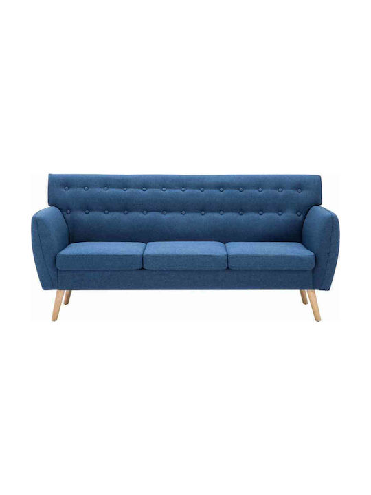 Τριθέσιος Καναπές Μπλε 172x70x82εκ.