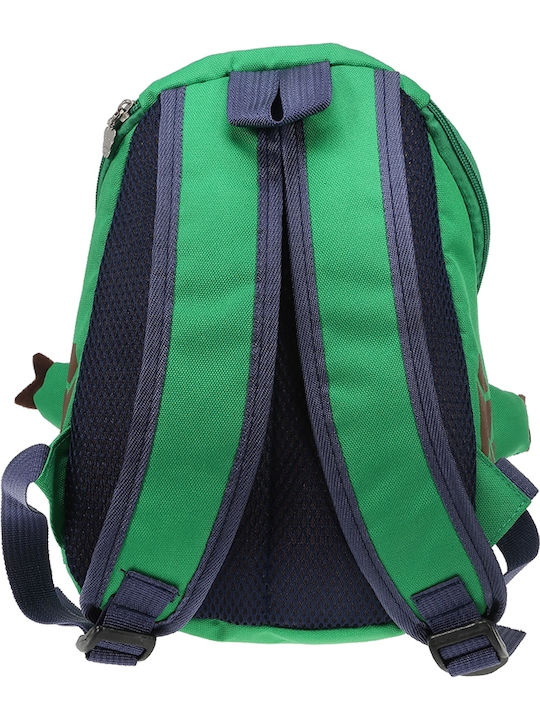 Dino School Bag Backpack Kindergarten in Green color