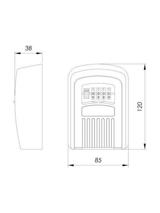 IFAM G1 Kombinationsschloss mit Kombinationsmutter