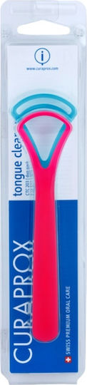Curaprox Tongue Cleaner CTC 203 Language Cleaner for Fresh Breath 2 Pieces Blue & Red