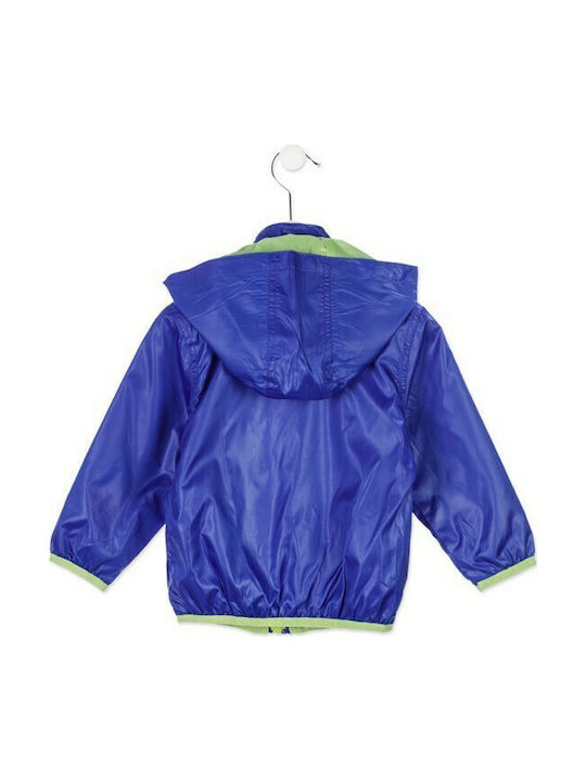 Losan Kids Casual Jacket short Windproof Hooded Blue