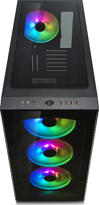 Fractal Design Define S2 Vision RGB Gaming Full Tower Κουτί Υπολογιστή με Πλαϊνό Παράθυρο Μαύρο