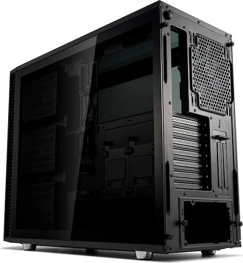 Fractal Design Define S2 Vision RGB Геймърско бюро Пълна кула Компютърна кутия със страничен прозорец Черен