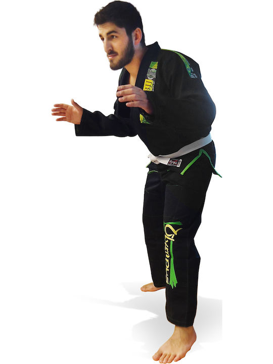 Olympus Sport Brazilian Jiu-jitsu Uniform Ενηλίκων / Παιδική Στολή Brazilian Jiu Jitsu Μαύρη