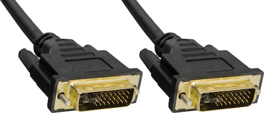 Akyga Kabel DVI-D-Stecker - DVI-D-Buchse 1.8m Schwarz (AK-AV-06)