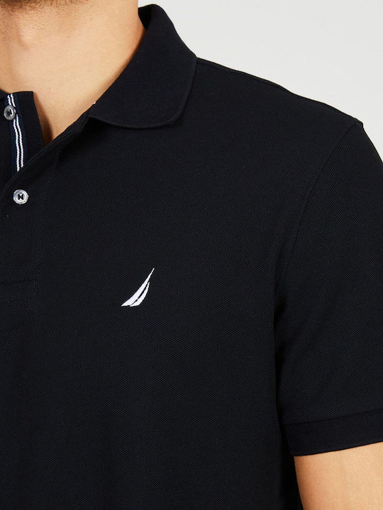 Performance Polo Short Sleeve Black Blouse