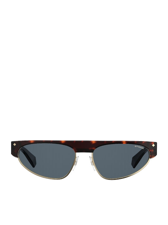 Polaroid Sunglasses Brown with Acetate Frame & Black Lens
