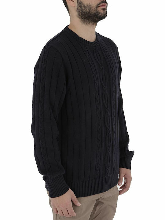 Nautica Herren Langarm-Pullover Schwarz