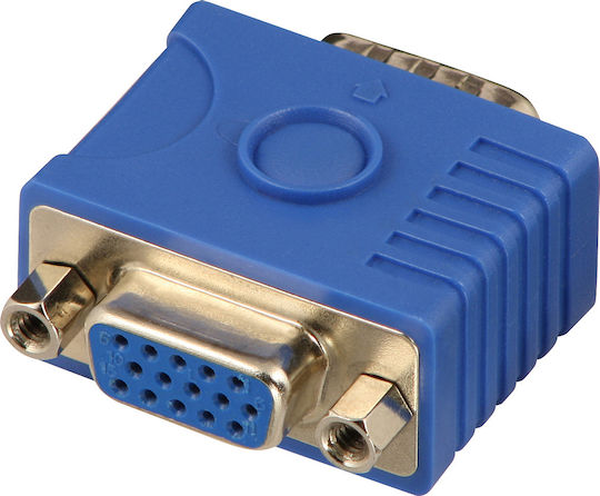 Lindy VGA Male to VGA Female Converter Blue 1 Piece 32101