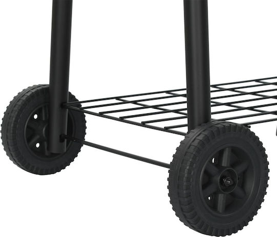 vidaXL Offset Afumătoare Grătar cu Cărbuni cu Termometru și Afumătoare 103cmx60cm