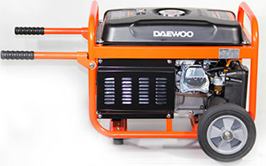 Daewoo GD 3500 Γεννήτρια Βενζίνης Τετράχρονη με Χειροκίνητη Μίζα, Ρόδες και Μέγιστη Ισχύ 3.5kVA