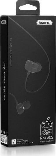 Remax RM-502 În ureche Handsfree cu două căști cu mufă 3.5mm Negru
