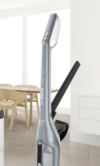 Bosch Flexxo Прахосмукачка 2 в 1 Stick & Ръчна Сива