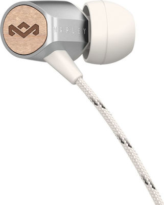 The House Of Marley Uplift V2 In-ear Handsfree με Βύσμα 3.5mm Ασημί