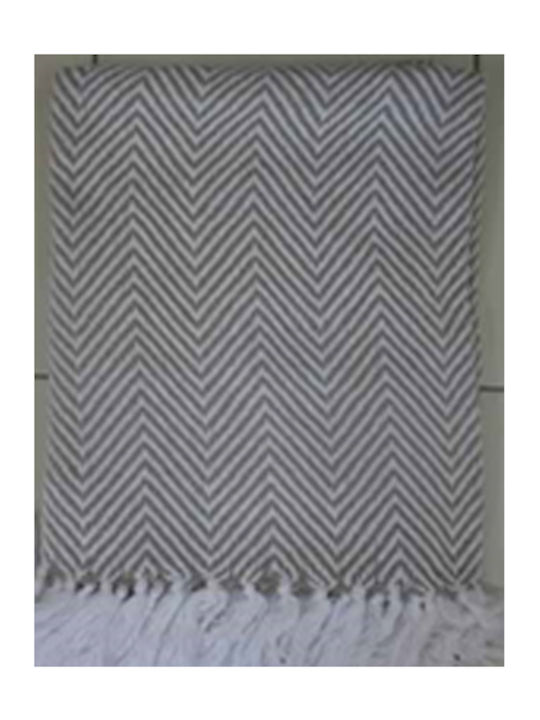 InTheBox Missoni Decke Gestrickt Couch mit Fransen 130x170cm Schwarze