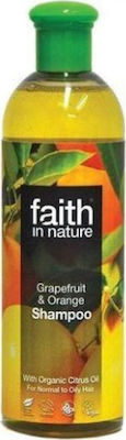 Faith in Nature Grapefruit & Orange Shampoo Invirogating for Normal & Oily Hair 400ml