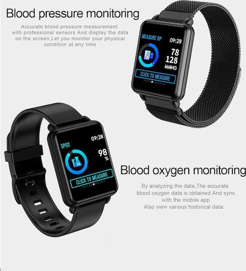 Colmi Land 1 46mm Smartwatch με Παλμογράφο (Μαύρο)