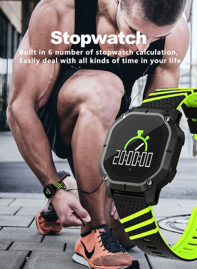 Colmi K5 Smartwatch με Παλμογράφο (Μαύρο)