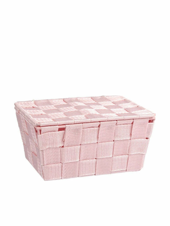 Wenko Storage Basket with Lid Pink 1pcs