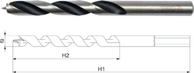 Yato Drill with Cylindrical Shank for Wood 4x75mm