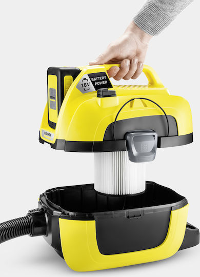 Karcher WD 1 Compact Battery Set Aspirator Reîncărcabil Lichide / Solide Recipient 7lt
