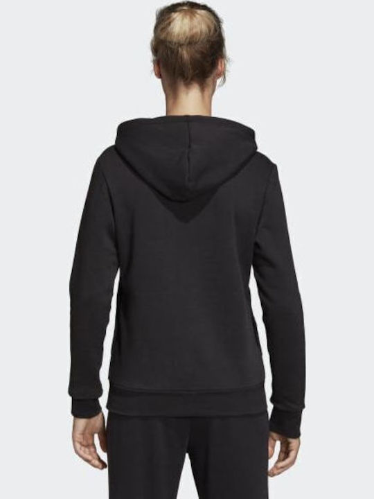 adidas Essentials Linear Sweatshirt Black with Hood