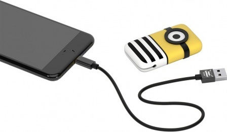 Tribe Keychain / Retractable USB 2.0 to micro USB Cable Πολύχρωμο 0.22m (Jail Time Minion)