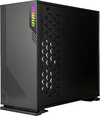 In Win 103 Jocuri Turnul Midi Cutie de calculator cu fereastră laterală Negru