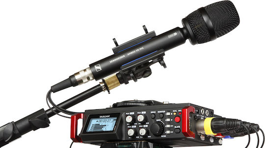 Tascam DR-701D Polyphonic Digital Portable Recorder Battery/Power for Recording on Memory Card with Recording Duration 12.5 Hours, Phantom Power and USB Power Supply