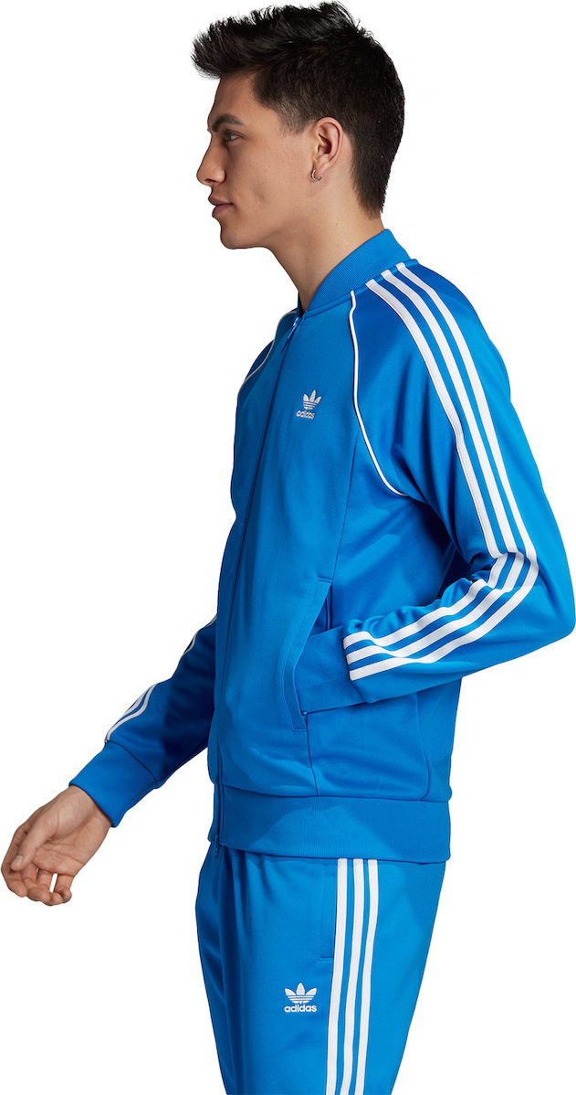 adidas sst track jacket bluebird