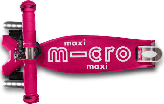 Micro Kids Scooter Maxi Deluxe Led 3-Wheel for 5+ Years Pink