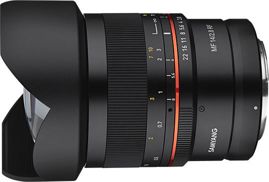Samyang Crop Φωτογραφικός Φακός MF 14mm /f2.8 RF Wide Angle για Canon RF Mount Μαύρος