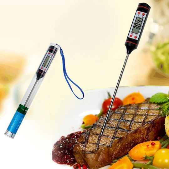 Digital Cooking Thermometer with Probe -50°C / +300°C Black