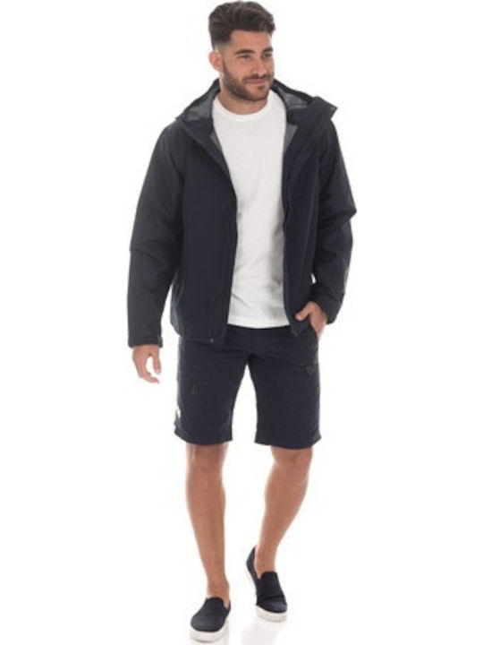 Seven J Jacket Waterproof and Windproof Navy Blue