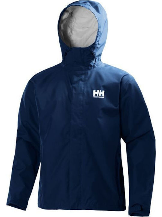 Seven J Jacket Waterproof and Windproof Navy Blue