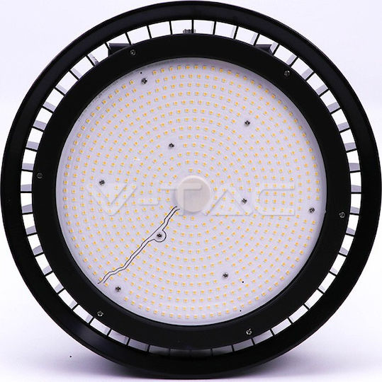 V-TAC VT-9-500 Commercial Bell Light 500W Natural White 24000lm with Built-in LED Black Ø360cm