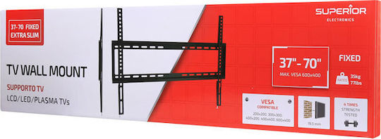 Superior Electronics 60-100 Fixed Extra Slim 188-0045 Wall TV Mount up to 100" and 75kg