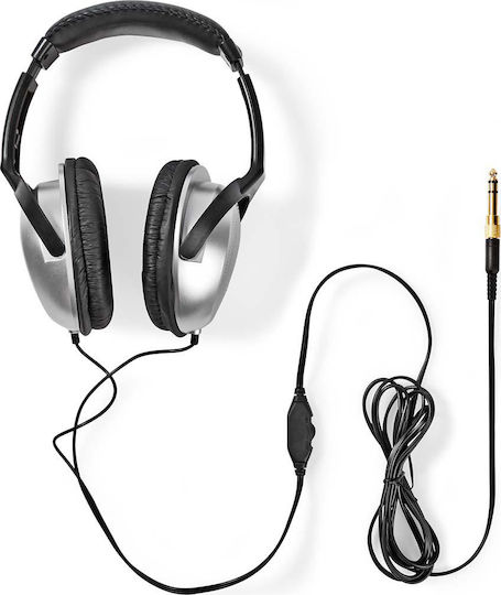 Nedis Wired Over Ear Headphones Black / Silver