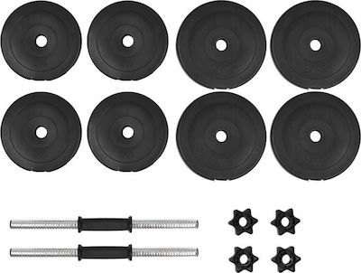 vidaXL Hantelset 2x 10kg