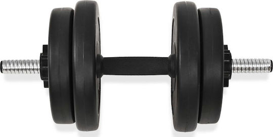 vidaXL Set de gantere 2x 10kg