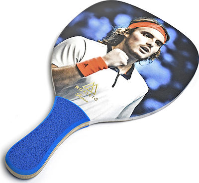 My Morseto Fashion Stefanos Tsitsipas Beach Racket 400gr with Straight Handle Blue