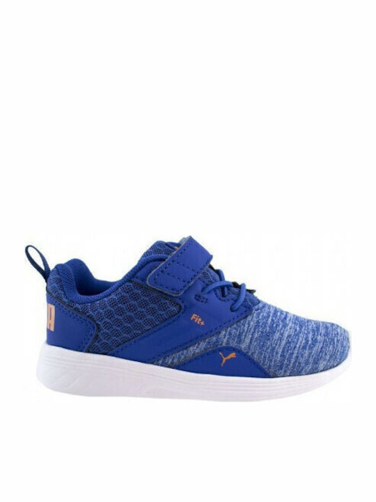 NRGY Comet V INF Kids Sports Shoes Running with Hoop & Loop Closure Blue