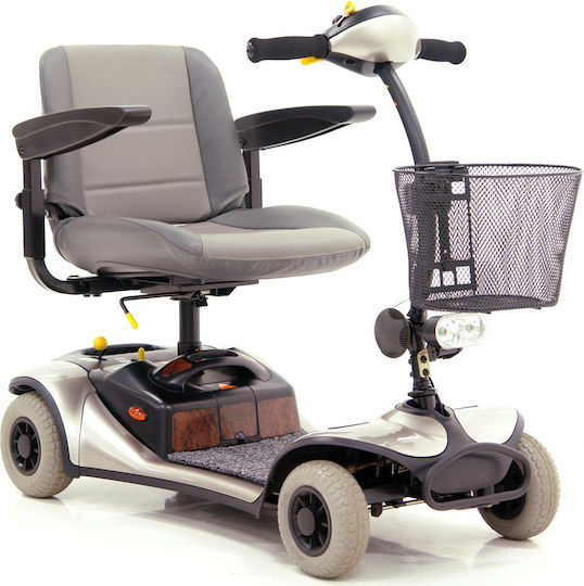 Shoprider Trendy 0811101 Инвалидна Количка Скутер Сгъваема 46см Сребриста