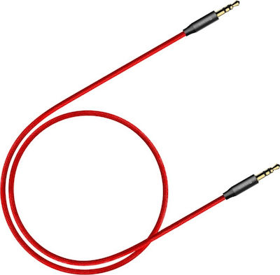 Baseus Καλώδιο 3,5 mm Stecker - 3,5 mm Stecker Rot 1m (CAM30-B91)